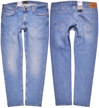 LEE spodnie SKINNY regular BLUE jeans LUKE _ W36 L32