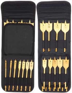 СВЕРЛА ПО ДЕРЕВО С ПЛОСКИМ ПЕРЬЕМ 16 шт.