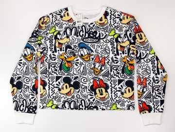 DISNEY Myszka Miki Mickey Mouse Bluza Crop Top r.M