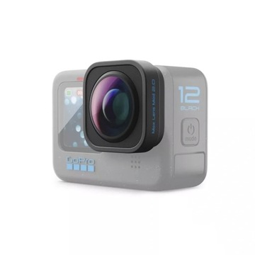 Мод GoPro Max Lens 2.0 для GoPro 12 Черный широкоугольный фильтр для объектива GoPro