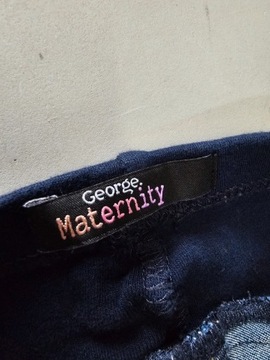 George spodnie ciążowe jeansowe skinny 42