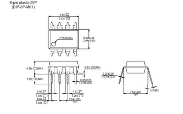 Микросхема DIP8 с одинарным таймером NE555P