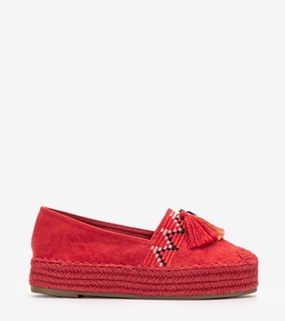 Красные эспадрильи женская обувь Обувь 1735 38