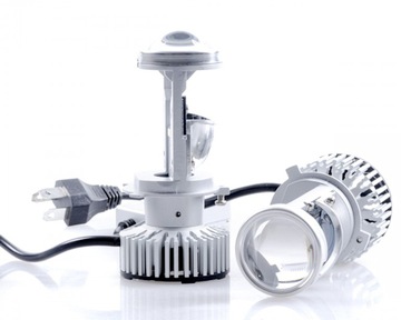 Żarówki H4 LED Soczewka Hi/Lo Mijania Drogowe