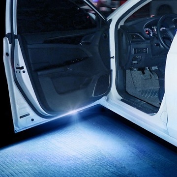 Car Led Welcome Light Magnetic Control USB Charging Auto Open Door Safe