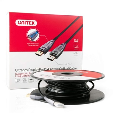Оптический кабель Unitek DisplayPort 1.4 AOC 8K, 5 м