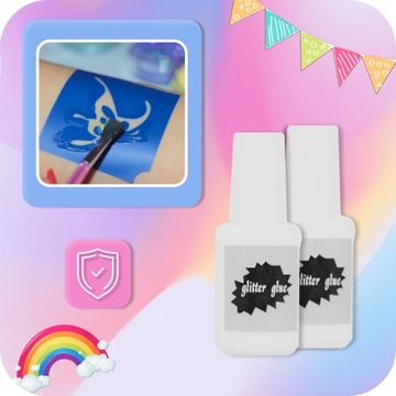 Блестящие татуировки 200+ шаблонов + 24 цвета полной комплект для детей