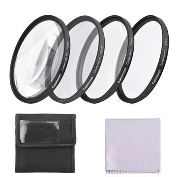 Camnoon 72mm zestaw filtrów do zbliżenia, 4-częściowy w#6