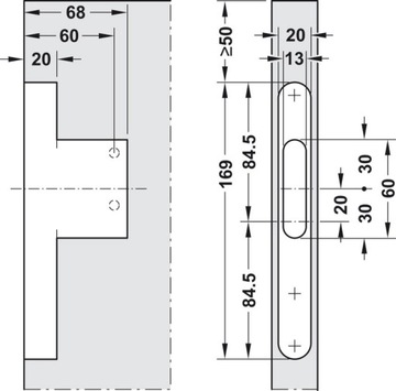 CAMAR - 821 - Подвеска для настенных полок 821