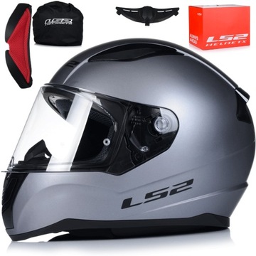 KASK MOTOCYKLOWY LS2 FF353 RAPID II TITAN MATT SYSTEM PINLOCK ECER 22.06