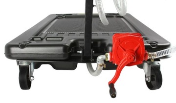 ДОЗАТОР ДЛЯ СЛИВА МАСЛА И ЖИДКОСТЕЙ ТЕЛЕЖКА НА КОЛЕСАХ 70 Л С РУЧНЫМ НАСОСОМ