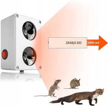 Ультразвуковой отпугиватель куниц Вредители 2000м2