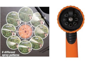 НАКОНЕЧНИК ДЛЯ САДОВОГО ШЛАНГА ПИСТОЛЕТ-СПРИНКЕР 2 шт.