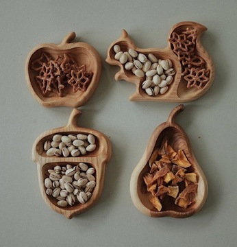 Squirrel Nut Snack Tray Plate