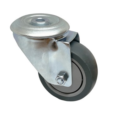 Koło obrotowe 100mm/80kg skrętne z otworem