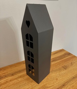 Lampon Lammon Labion Led Garden House для дома 42 см. Стальный антрацитовый фонарь