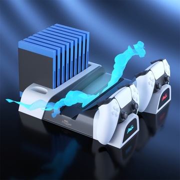 МНОГОФУНКЦИОНАЛЬНАЯ ЗАРЯДНАЯ СТАНЦИЯ ОХЛАЖДАЮЩАЯ ПОДСТАВКА PS5/PS5 SLIM CHARGER