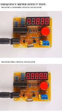 Miernik oscylatorów kwarcowych 1Hz - 50Mz z obudową diy kit