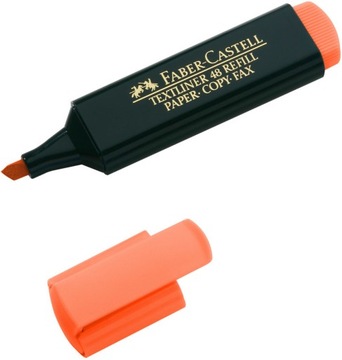 Faber-Castell Flamaster SZKOLNY Pisak do NOTATEK ZAKREŚLACZ Pomarańczowy