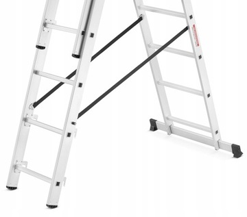 Лестница PREMIUM LIGHT АЛЮМИНИЕВАЯ 3X11 150 кг 845 см КРЮЧОК + сумка