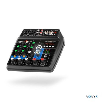 Аналоговый аудиомикшер VMM100 с USB/BT Vonyx