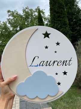 Светодиодный ночник 37 см ЛУНА ИМЯ