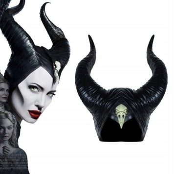 MASKA MALEFICENT CZAROWNICA DIABOLINA ROGI