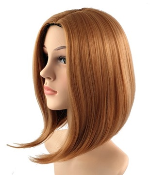 PERUKA COSPLAY 40 CM BOB PROSTA ZŁOTA +GRATIS