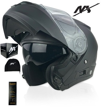 KASK SZCZĘKOWY NX TOURISM Z BLENDĄ r.M +WKLEJKA ANTI FOG W ZESTAWIE