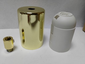 OPRAWKA E27 OSŁONKA METALOWA MOSIĄDZ ZŁOTA