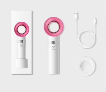 WENTYLATOR BEZŁOPATKOWY PRZENOŚNY WIATRAK 1200mAh