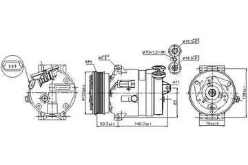КОМПРЕССОР КОНДИЦИОНЕРА OPEL