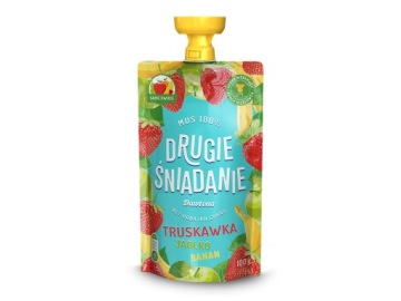 Пюре Фруктовий полуниця яблуко банан 10x100 г Dawtona Другий сніданок