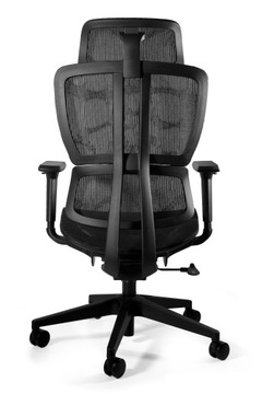 Krzesło Obrotowe DEAL Czarne Fotel Unique Ergonom