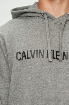 BLUZA MĘSKA CALVIN KLEIN JEANS LOGO SZARA R. M