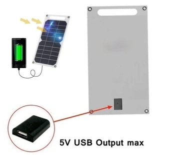 СОЛНЕЧНОЕ ЗАРЯДНОЕ УСТРОЙСТВО ДЛЯ ТЕЛЕФОНА СОЛНЕЧНАЯ ПАНЕЛЬ 35ВТ USB
