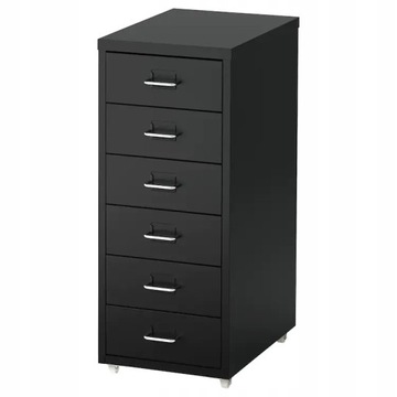 HELMER komoda na kółkach 28x69 cm czarny IKEA