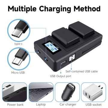 2 szt. 2250 mAh NPFW50 NP-FW50 NP FW50 Bateria do aparatu z ładowarką