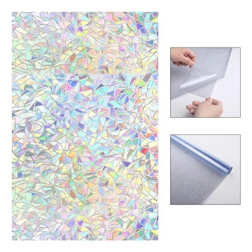 Защитная пленка для 3D окон Статическое окно 60х100см