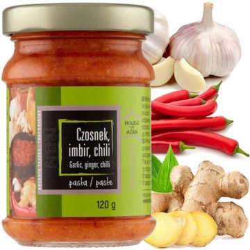 Pasta Czosnek Imbir Chili Hot Garlic Ginger Chilli Paste 120g HOUSE OF ASIA