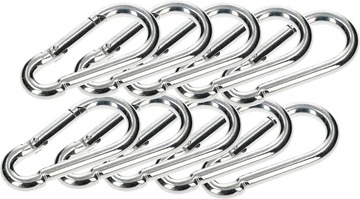 KARABIŃCZYK STRAŻACKI 90 KARABINEK HAK LIN 10 SZT