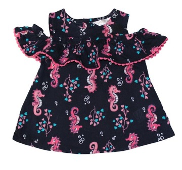 M&Co Top dziewczęcy z nadrukiem roz 56 cm