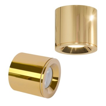 Tubka spot do łazienki kuchni Luna GU10 złota IP65 CL0103-GD Yaskr
