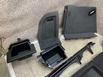 Боковины салона, пол, обивка багажника, крышка, винты, BMW X3 F25, черный