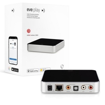 Eve Play interface wzmacniacz dźwięku Audio Sync WiFi Apple AirPlay Home