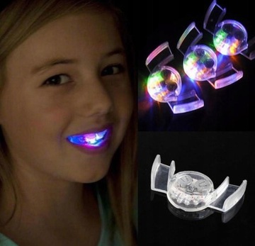 СВЕТЯЩИЕСЯ ЗУБЫ RGB СВЕТЯЩАЯСЯ ЗУБНАЯ КРЫШКА LED ХЭЛЛОУИН ИСКУССТВЕННЫЙ