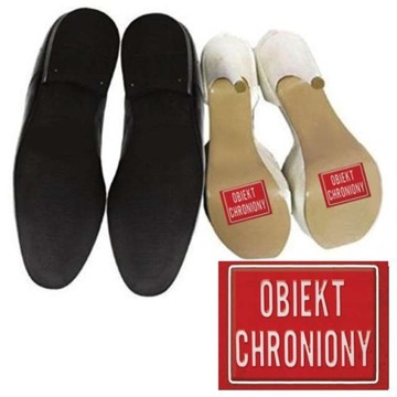 ŚMIESZNE NAKLEJKI na buty OBIEKT CHRONIONY 2 szt