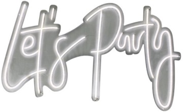 Светодиодная надпись LET'S PARTY, светодиодная, с подсветкой, 100x56см