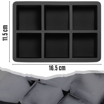 СИЛИКОНОВАЯ ФОРМОВКА ДЛЯ КУБИКОВ ЛЬДА ФОРМОВОЧНАЯ ФОРМОВКА ДЛЯ КУБОВ ШАРИКИ БОЛЬШИЕ XXL 2в1