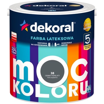 MOC KOLORU CIEMNY POPIELATY A 2.5L